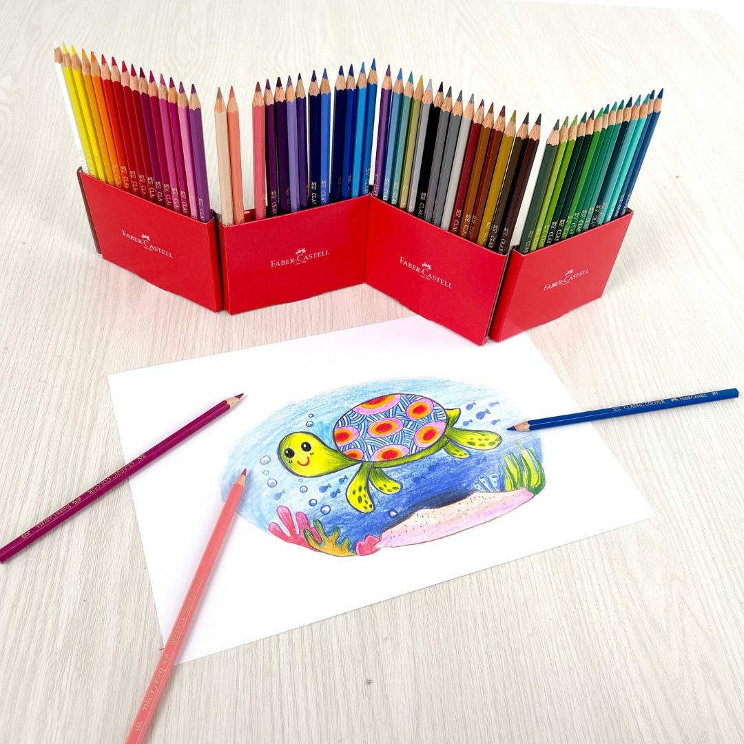 60 Colour Pencils Cardboad Box